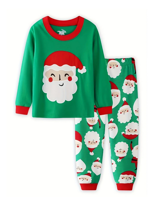 Pyjama de Noël Enfant vert