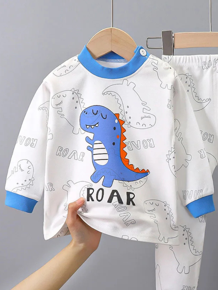 Pyjama Enfant Dinosaure Blanc