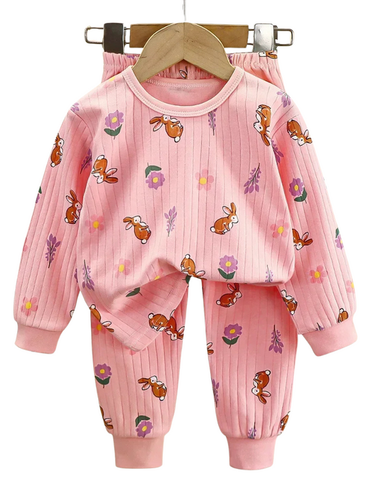 Pyjama Fille Lapin Rose