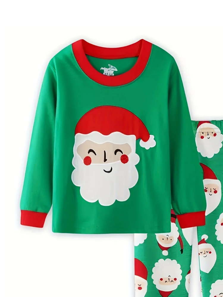 Pyjama de Noël Enfant vert