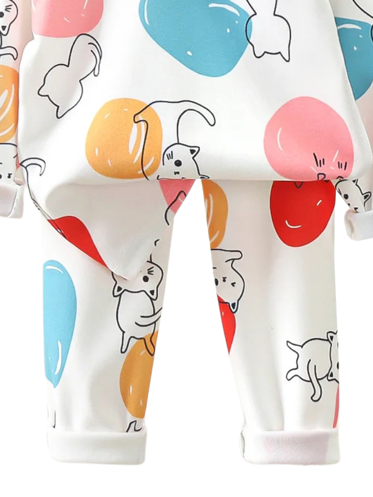 Pyjama Enfant Chat couleurs