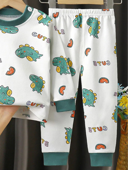 Pyjama garcon Dinosaure blanc