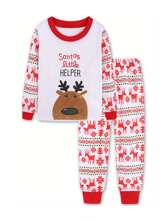 Pyjama de Noël Enfant blanc