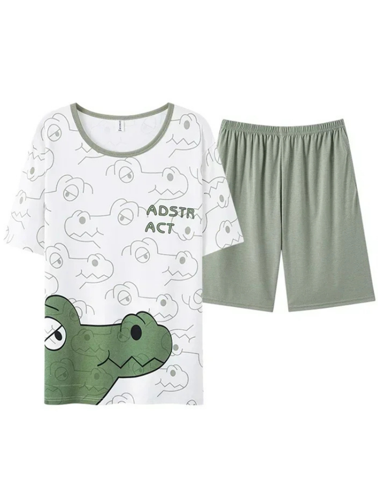 Pyjama Short Homme Crocodile