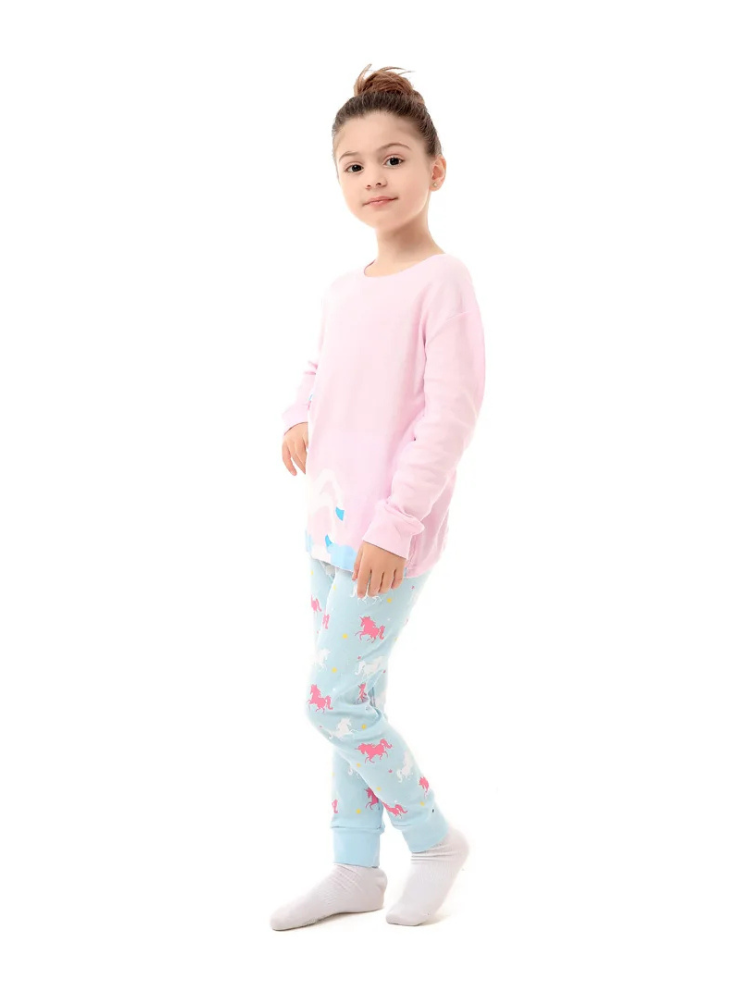 Pyjama Licorne Rose et Bleu