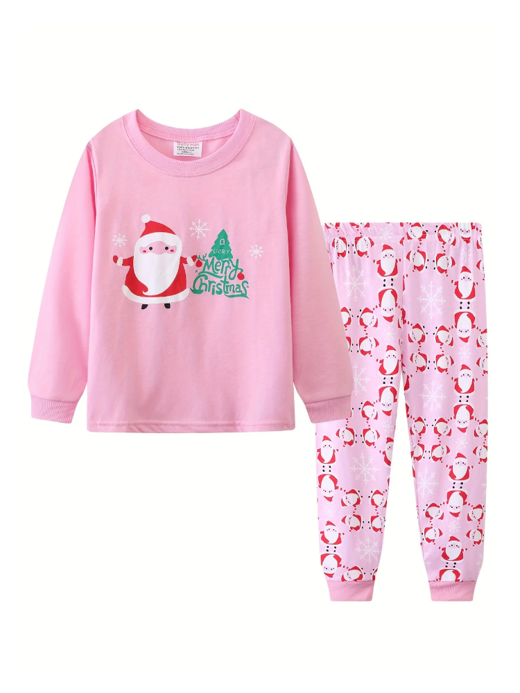 Pyjama de Noël Enfant rose