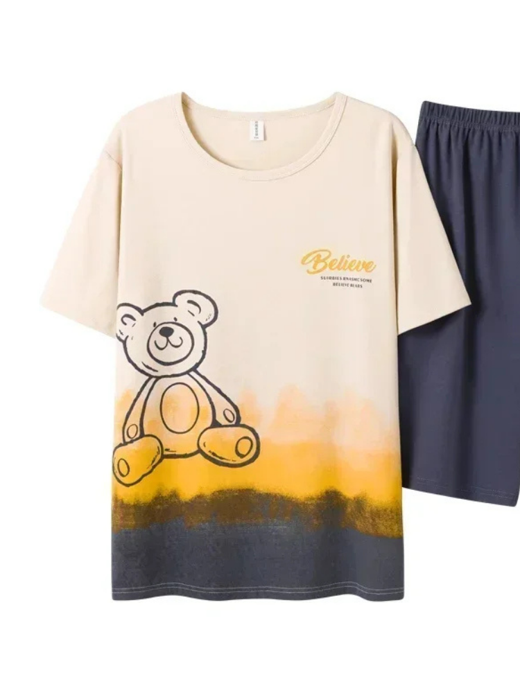 Pyjama Short Homme Ours