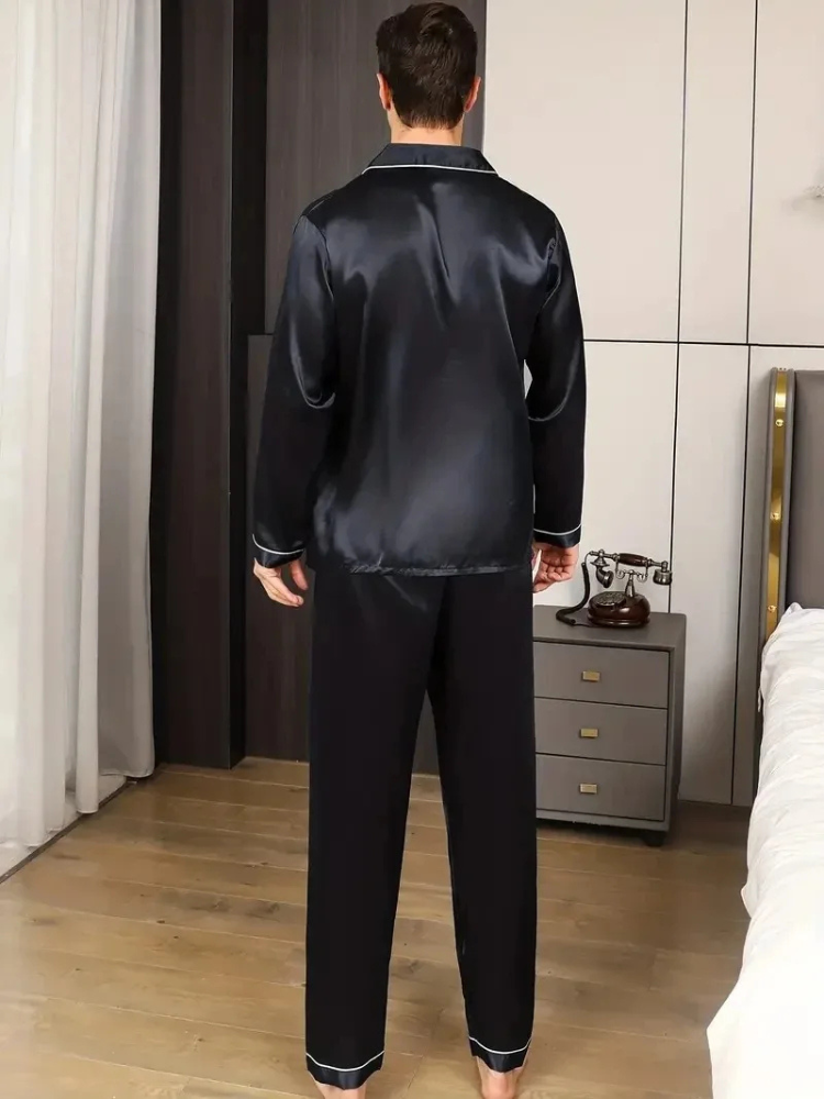 Pyjama Satin pantalon Noir