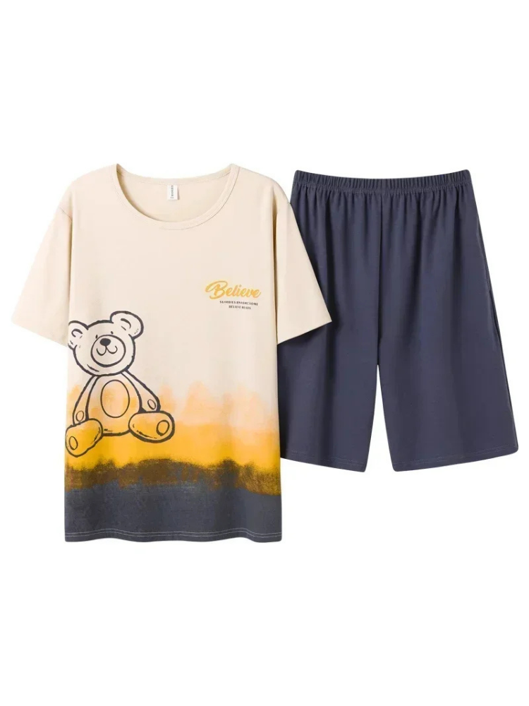 Pyjama Short Homme Ours