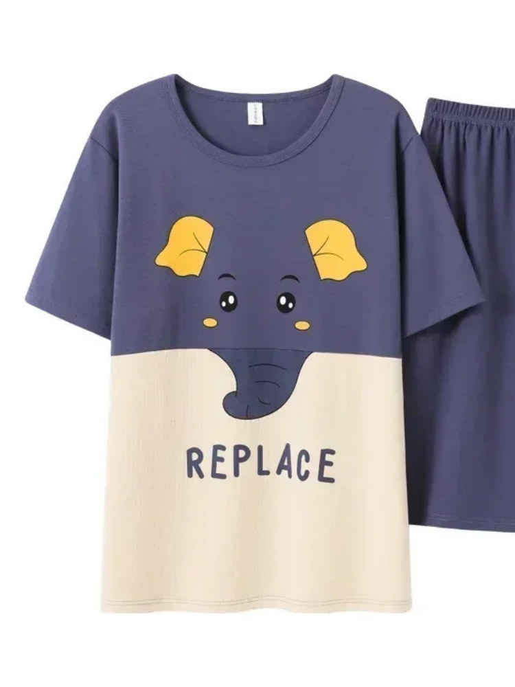 Pyjama Short Homme Élephant