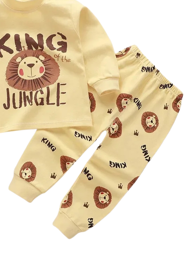 Pyjama Enfant Jungle jaune