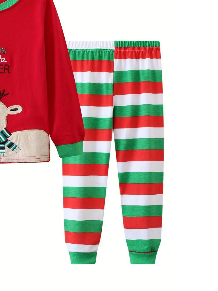 Pyjama de Noël Enfant rayure