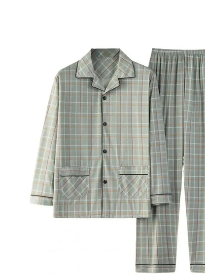 Pyjama Chemise Homme Vert