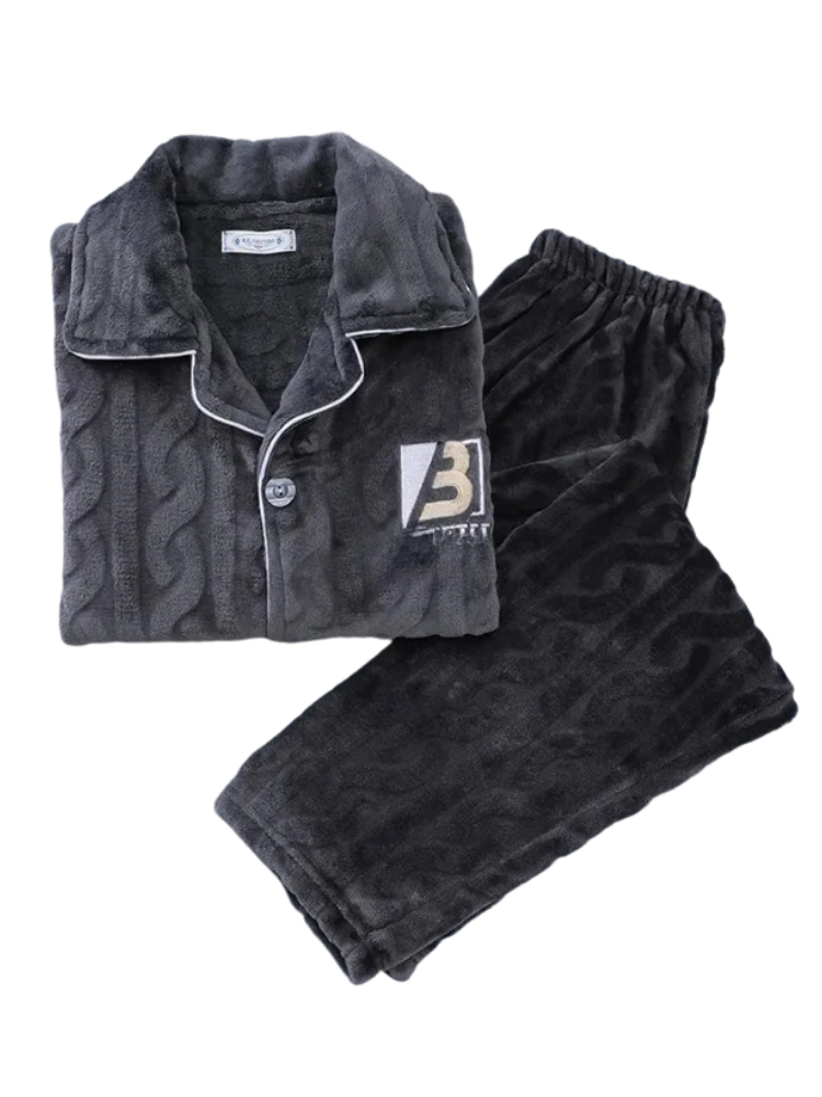 Pyjama Polaire Homme Anthracite