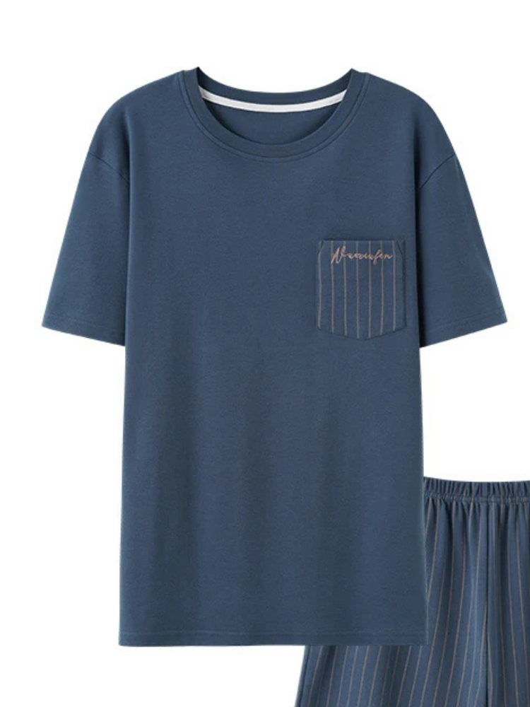 Pyjama Short Bleu Navy