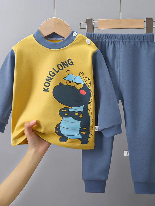 Pyjama Enfant jaune et bleu