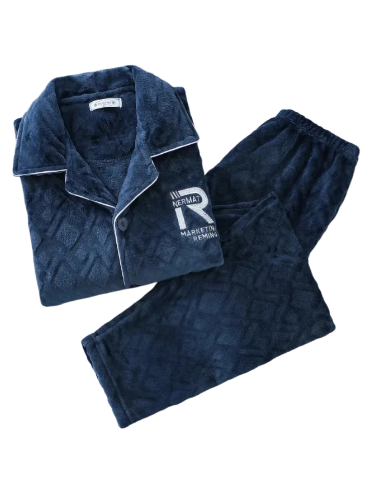 Pyjama Polaire Homme Bleu