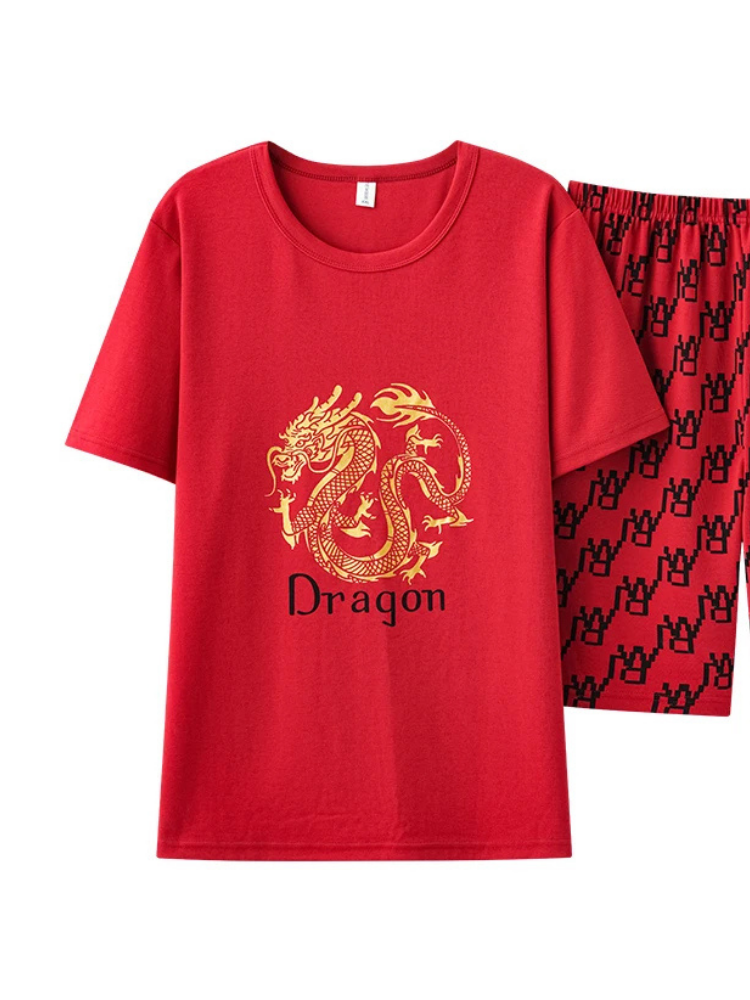 Pyjama Short Homme Dragon