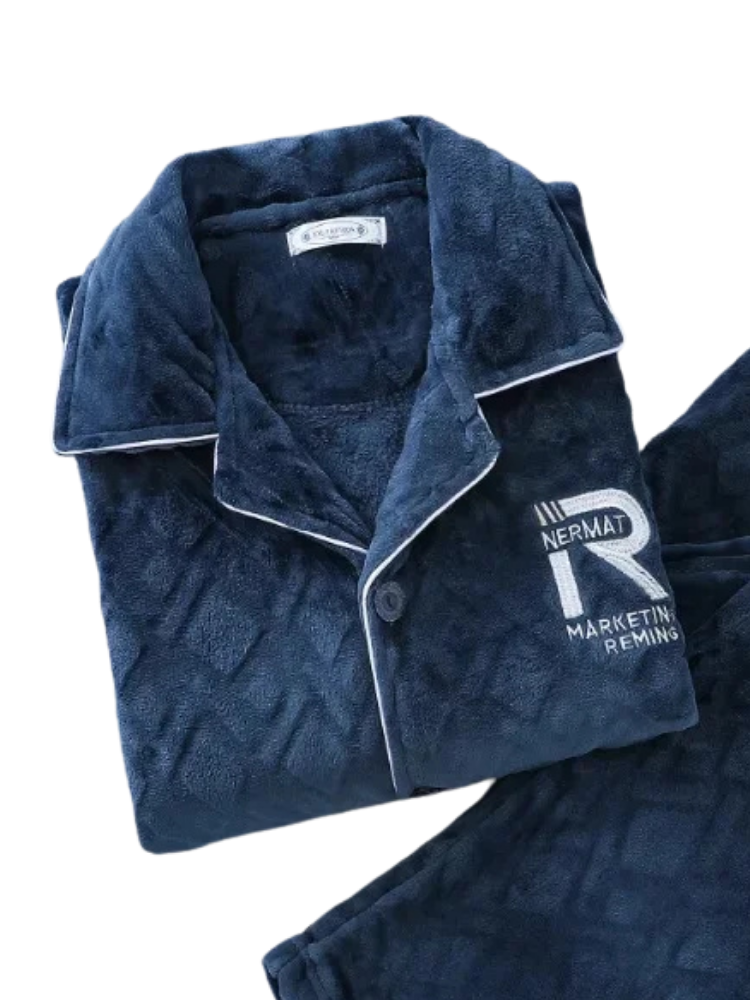 Pyjama Polaire Homme Bleu