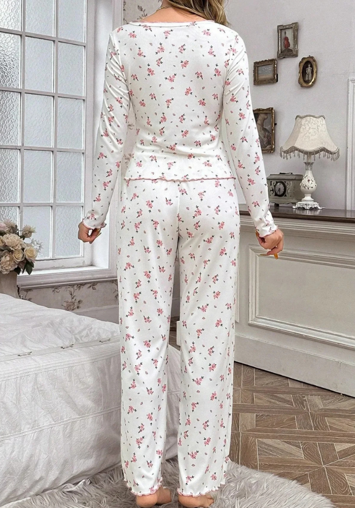 Pyjama Fleuri Femme fleurs
