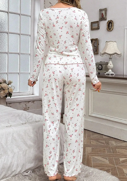 Pyjama Fleuri Femme fleurs