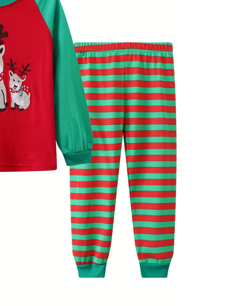 Pyjama de Noël Enfant cerf pantalon